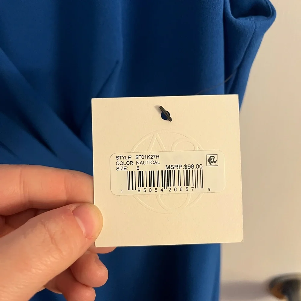 NWT Blue Dress - size 6 - Picture 3 of 5